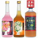 こだわりアロマ梅酒セットA　720ml x 3本【送料無料※地域限定】【あす楽】【楽ギフ_包装】【送 ...