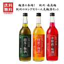 【 送料無料※限定 】 梅酒の本場! 紀州のロングセラー人気梅酒セット 720ml x 3 中野BC/紀州南高梅/ギフト/御中元/御歳暮/誕生日