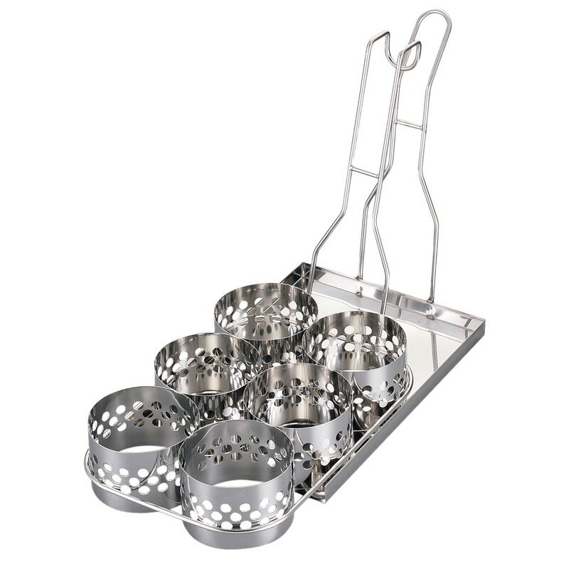 EBM カキ揚げリング 6連スライド式 (EBM25-1)(901-1)