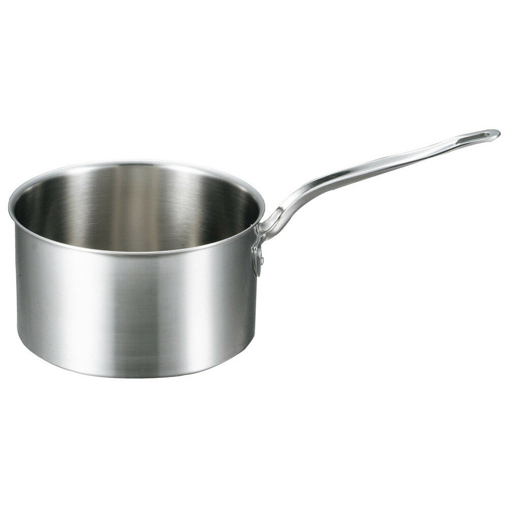 EBM ビストロ 三層クラッド 深型片手鍋 21cm 蓋無 (EBM25-1)(84-1)