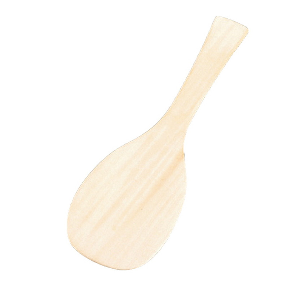 EBM 上物 宮島杓子（桧製）尺4 全長420 (EBM24-1)(599-5)のサムネイル