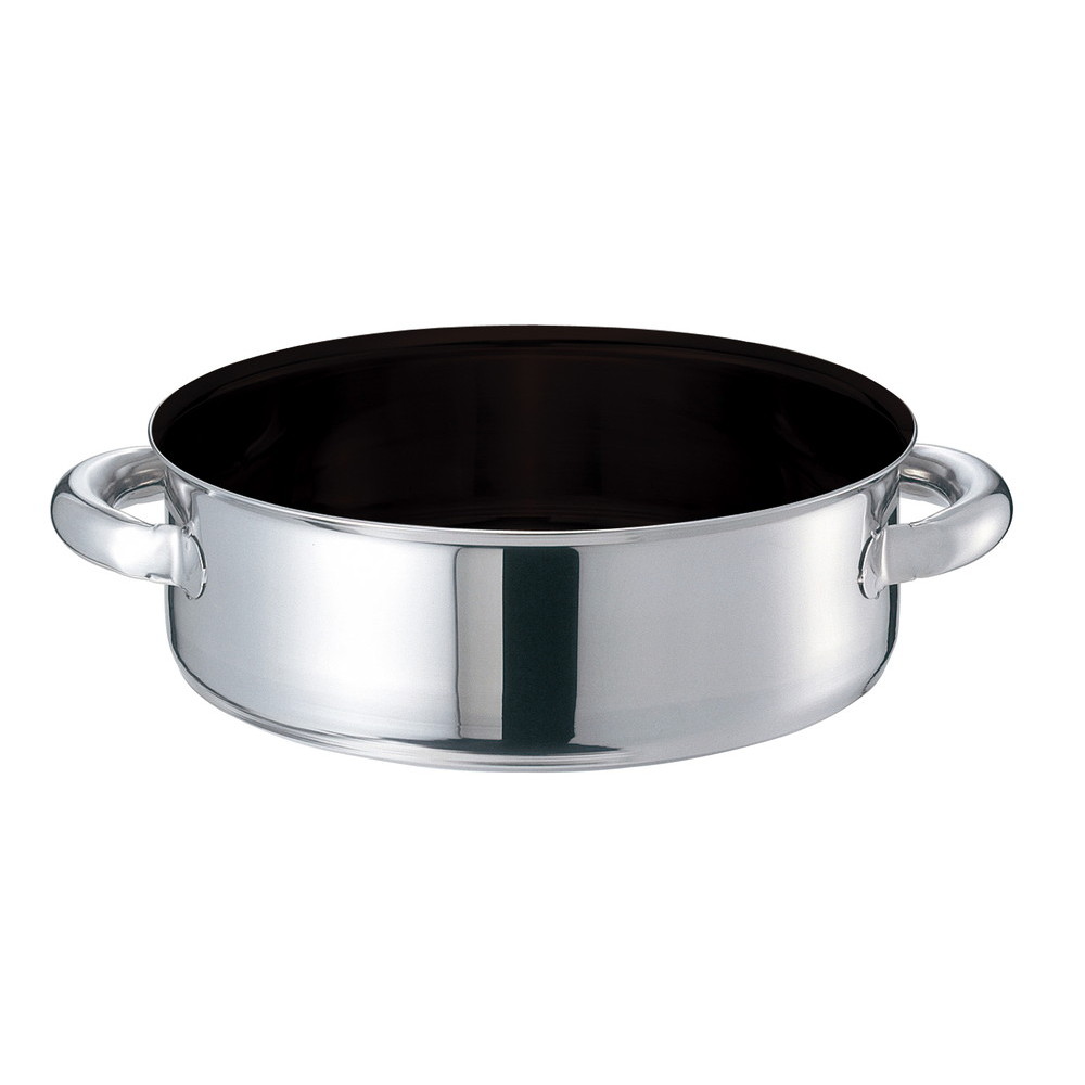 EBM モリブデンジプラス 外輪鍋 24cm 蓋無 ノンスティック (EBM25-1)(87-3)