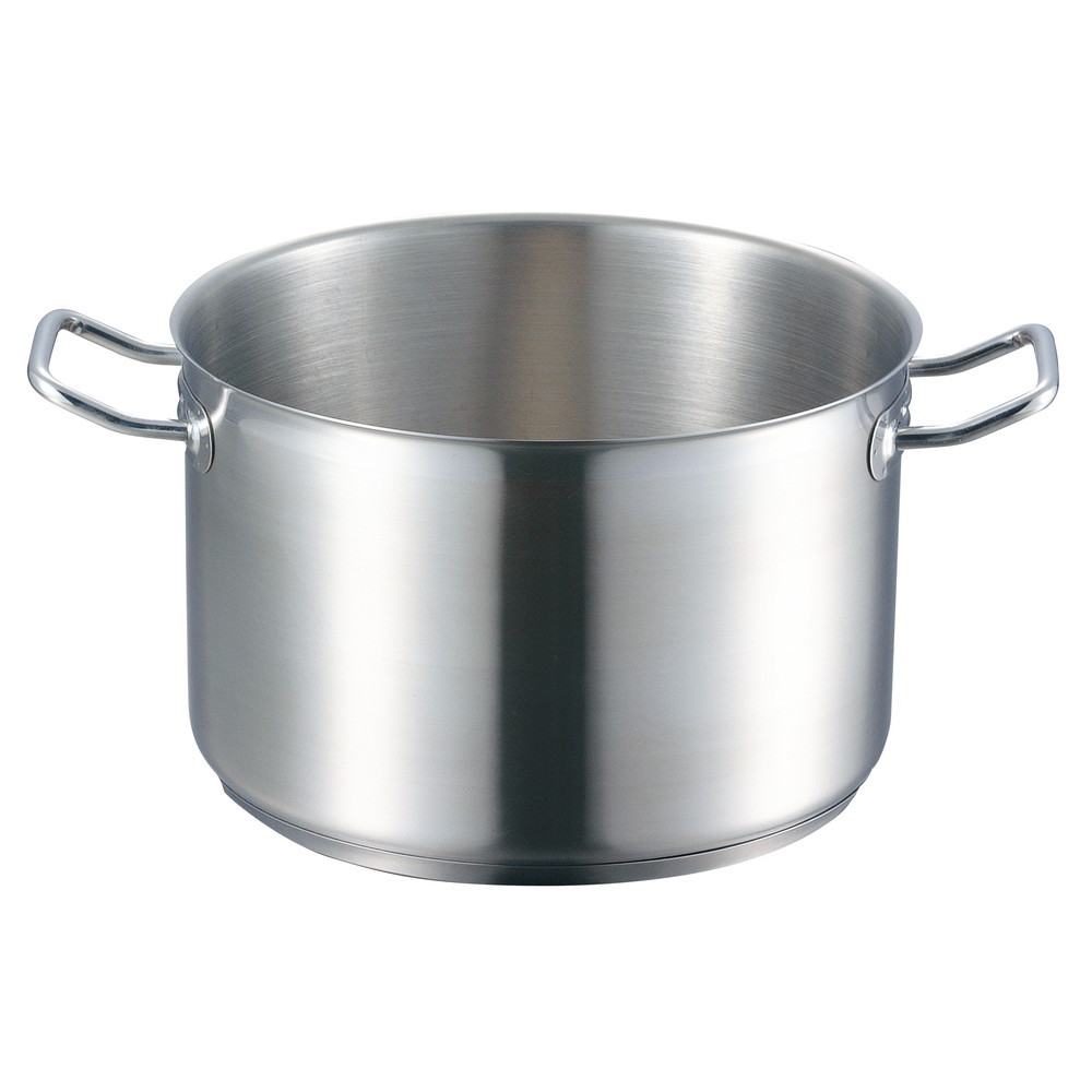 EBM 18-8 プロシェフ IH 半寸胴鍋 28cm 蓋無 (EBM25-1)(89-3)