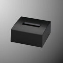 メラミン ハーフティッシュボックス モノクローム エコブラック(黒) mellinaメリーナ/国際化工 M805EB 客室備品 ホテル向けアメニティ プラスチック製