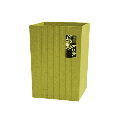 コイキ　モダン　角型　(小)　4.5L　グリーン ホテル・客室など 客室備品 店舗備品 ゴミ箱 ダストボックス おしゃれ (1-2477-0802)