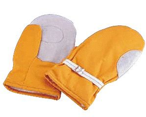 手袋 厨房用品 調理場用 作業用 ミトン 防寒手袋2本指(1組) (1-1493-1401)