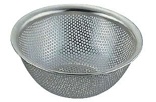 料理道具 ボール ステンレス UK18-8深型パンチボール 15cm (9-0265-1001)