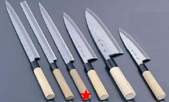 送料無料 包丁・ナイフ 堺　菊守 極上　ふぐ引（片刃）包丁　24cm　(1-0302-0301)