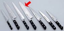 送料無料 包丁・ナイフ 堺菊守日本鋼包丁(口金付) 洋出刃 (両刃) 24cm (1-0314-0503)