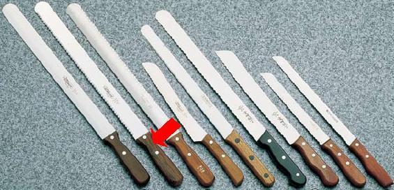 包丁・ナイフ ゾーリンゲン（ステンレス製）　波刃ナイフ　Nr159　41cm　(1-0342-0902)