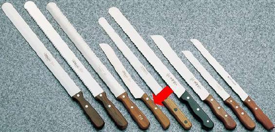 包丁・ナイフ ゾーリンゲン（ステンレス製）　パンナイフ　Nr357　26cm　(9-0342-1203)