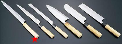 送料無料 包丁・ナイフ 堺　孝行　シェフ和包丁　銀三綱 正夫（片刃）　33cm　(1-0303-0104)