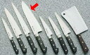 送料無料 包丁・ナイフ 杉本 (全鋼)包丁 洋出刃 (両刃) 24cm 2424 (1-0318-1402)