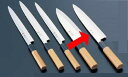 送料無料 包丁・ナイフ 酔心 イノックス本焼和包丁 身卸出刃 (片刃) 24cm 45076 (1-0304-1101)