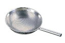 そば揚・すくい網・すくいざる 24cm UK18-8ステンレス製 パンチング スクイザル φ250×深さ70、柄長185mm (1-0404-0901)(3)