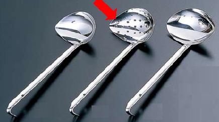 お玉・レードル エコクリーン　18-8ステンレス製　横口スキンマー　70c.c　(1-0466-0304)