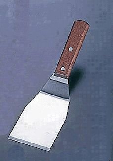 ターナー ステンレス Ω18-0 木柄ハンバーガーターナー 中 (1-0474-1801)