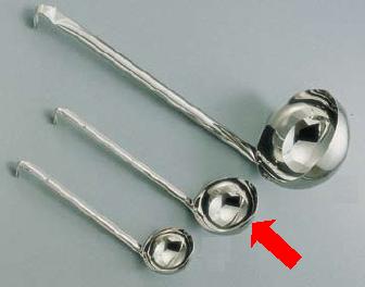 お玉・レードル 18-8ステンレス製　スープレードル　400cc　(1-0465-0124)