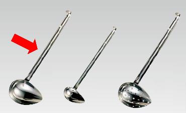 お玉・レードル 18-8ステンレス製　横口　レードル　50c.c　(1-0465-0303)