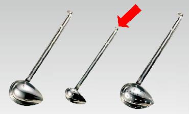 お玉・レードル 18-8ステンレス製　ミニ横口　レードル　20c.c　(1-0465-0201)
