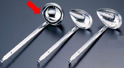 お玉・レードル DO-EN　18-8ステンレス製　スーパーレードル　144c.c　(1-0463-0905)