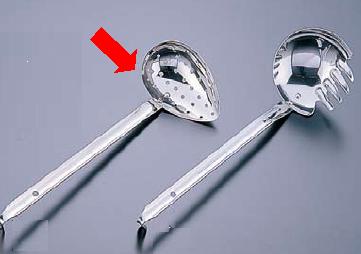 お玉・レードル 18-8ステンレス製　横口スキンマー　左利き用　70c.c　(1-0465-1901)