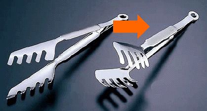 トング ROSLE・レズレー ステンレス製 28cm レズレー 18-10 スパゲティトング 12922 (9-0492-1201)