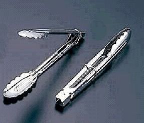 トング ステンレス製 小23.5cm 18-0 リングストッパー付 万能トング 4516 小 (9-0486-0803)