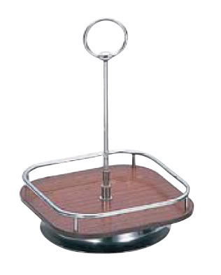 楽天食器の通販 KYOEI卓上小物・調味料入れ 木目　角　回転　カスタースタンド（EBM24-1）（1840-32）
