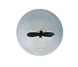 製菓用品・口金 お菓子作り・道具 特殊口金　（真鍮ニッケルメッキ）♯69（木の葉）　(1-1056-1301)