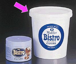 ！ クレンザー 頑固な油汚れや焦げ付きをスッキリ マトファ 銅磨き(クリーム状)720311（1L）(1-1344-14..