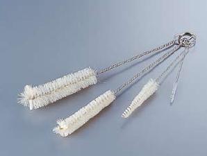 清掃用品・掃除道具 磨く・ブラシ 厨房用 チューブビン洗浄ブラシ 注ぎ口洗いブラシ4点セット　(1-1327..
