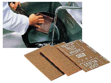 清掃用品・スポンジ・たわし 厨房用 3M　ハンドパット　No.7447　（20枚入）　230×150mm　(1-1318-0901)