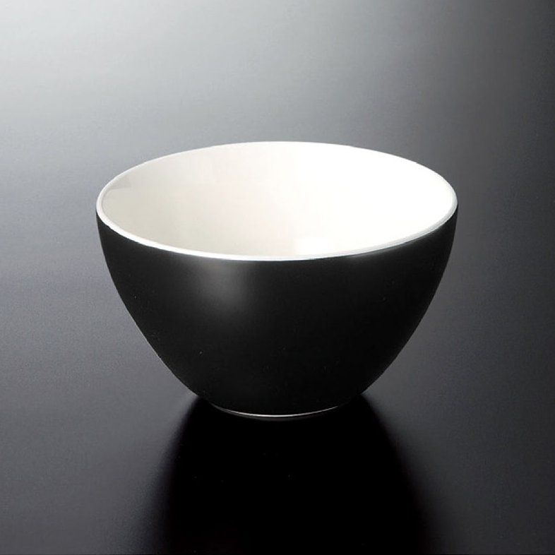 強化磁器 カラースタイル 11.5cmマルチボール ブラック (φ118×H68mm・390ml) [EL-711BK] スリーライン..