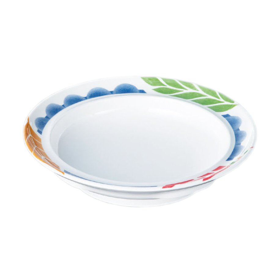 耐熱メラミン メラミンエックス 16.5cm深皿 身 自助食器 ペタロ (φ165×H35mm・200ml) [SM102REP] スリ..