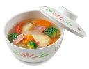 ハイブリッドメラミン デイジー スープ碗 身 (φ112×H60mm・350ml) [W-101DA] スリーライン業務用 食器 割れにくい 食洗機対応 プラスチック 樹脂製 環境に優しい器 汁椀 汁碗 スープボール ボウル お椀 カップ 白地 花柄 シンプル 明るい 環境保全食器 2