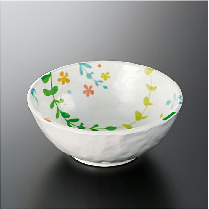 メラミン 彩(いろどり) 丸小鉢 世界樹 (Φ113×H45mm・230ml) [M-486EA] スリーライン 業務用 食器 割れにくい 丈夫 プラスチック 樹脂製 丸小鉢 煮物碗 深皿 丸皿 小鉢 丸鉢