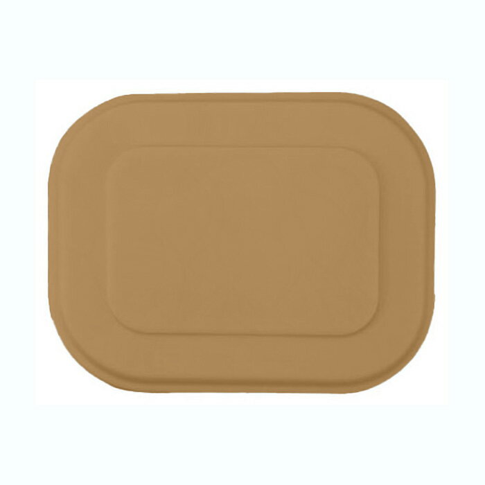 耐熱高比重ポリプロピレン 再加熱容器(蓋)(商品はふたのみ) 153X121mm H23mm ライトブラウン 蒸気式再..
