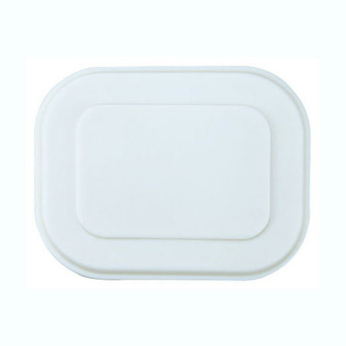 耐熱高比重ポリプロピレン 再加熱容器(蓋)(商品はふたのみ) 153X121mm H23mm ホワイト 蒸気式再加熱対..