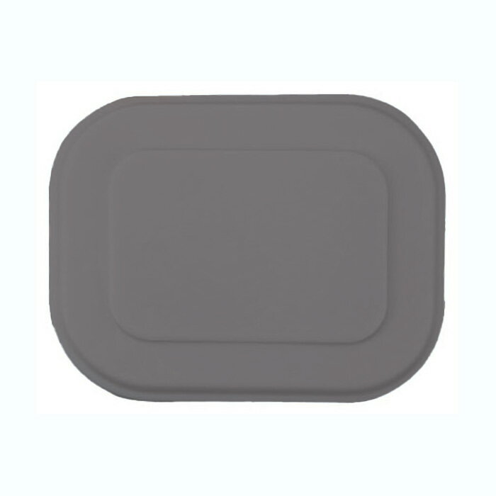 耐熱高比重ポリプロピレン 再加熱容器(蓋)(商品はふたのみ) 153X121mm H23mm サンドグレー 蒸気式再加..