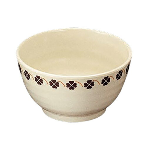 メラミン ロクロ小鉢 直径112mm H60mm 350cc クローバー [CL-12-C] 台和 業務用 丸鉢 お椀 11cm スープボール サラダ鉢 多用碗 汁椀 飯碗