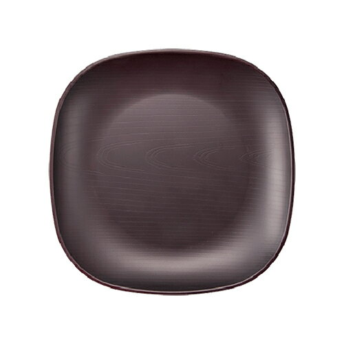 メラミン 25cmスクエアプレート 250X250mm H31mm ダークブラウン walna(ウォールナ) [WD-11-DBR] 台和 業務用 主菜皿 大皿 角深皿 角皿 ワンプレートメニュー メインプレート