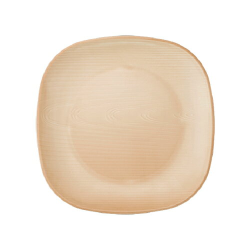 メラミン 25cmスクエアプレート 250X250mm H31mm ナチュラル walna(ウォールナ) [WD-11-NA] 台和 業務用 主菜皿 大皿 角深皿 角皿 ワンプレートメニュー メインプレート