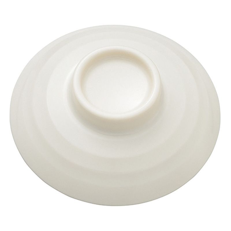 メラミン食器 クリーム ごはん茶碗(蓋) (クリーム) (104φ×H30mm) エンテック/ENTEC[CK-66B] (EBM24-1)(1671-14)