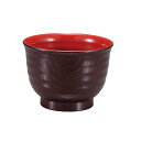 【食洗機対応】Φ99 内外乱引汁椀(小) 新溜(内朱) 33025030 (Φ99×H71mm・320cc) 福井クラフト(7-138-18)