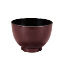 3.2寸玉渕木目汁椀 新溜(内黒) 33513920 (Φ96×H68mm・270cc) 福井クラフト(7-138-2)