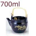 【700ml】プラスチック製 どびん(急須/土瓶) 小 瑠璃金竹(笹の葉) 茶こしセット(1-828-20/8-1122-12)食洗機使用可能(食洗機対応) 割...