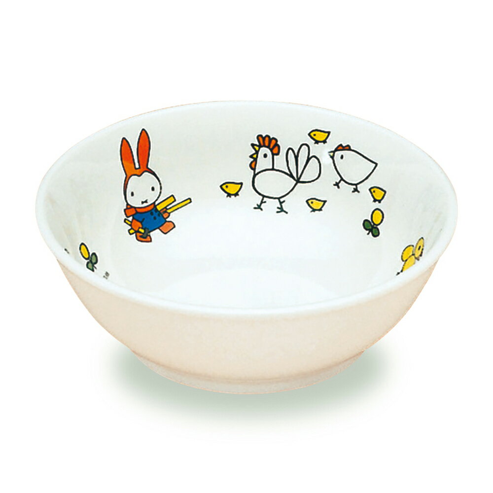 ※5個セット※メラミン子供用食器 ミッフィー miffy ラーメン鉢 (170×57mm・700cc) 関東プラスチック工業［CM-51］　業務用 保育園・幼稚園向け