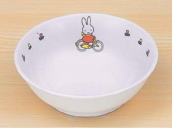 ※5個セット※メラミン子供用食器 ミッフィー miffy's bicycle ラーメン鉢 (170×57mm・700cc) 関東プラスチック工業［CM-51C］　業務用 保育園・幼稚園向け