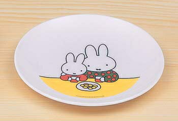 ※5個セット※メラミン子供用食器 ミッフィー　miffy's bicycle 丸皿 (153×17mm) 関東プラスチック工業［CM-6C］　業務用 プラスチック製 保育園・幼稚園向け